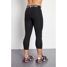 Wild Athletic  Erkek Siyah Basketbol Spor 3/4 Tayt