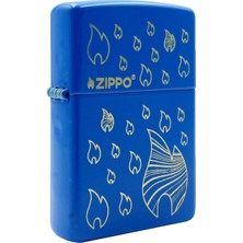 Zippo Sky Blue Flame Dizayn Çakmak