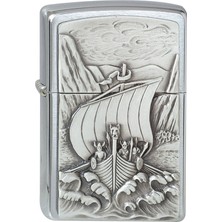 Zippo Viking Fjord Amblem Dizayn Çakmak