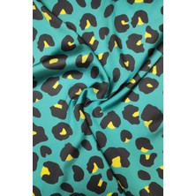 Sardo Kumaş Soyut Desenli Dijital Baskılı Şifon Saten Kumaş / En 1,50  cm  - Elbise , Perde ve Kırlent