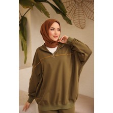 Tesettür Eşofman Takımı Ikili Takım Fermuarlı Yaka 483