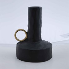 Vitale Metal Yüzüklü Vazo 23*24*31  cm