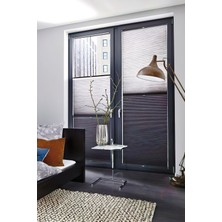 Plise Gece Gündüz Katlanır Cam Balkon Perdesi - Ofis Perdesi - Mutfak Perdesi - Salon Perdesi