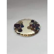 Bivalvia Accessories El Yapımı Epoksi Bardak Altlığı 8