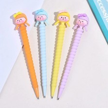 4 Adet Şeker Kızlar 0,7 mm Versatil Kalem Seti + Kalem Ucu (5 Li Set)