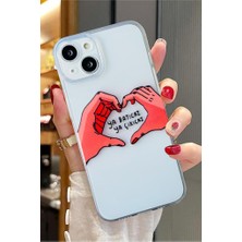 Iphone 15 Uyumlu Desenli Şeffaf Silikon Kılıf