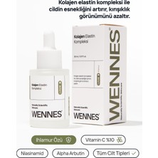 Wennes | Elastin Kolajen Serum | Anti-Aging, Onarıcı ve Niasinamid Destekli – Ihlamur Özü Luna8