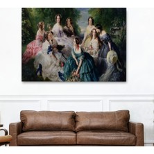 Marsilyan- Imparatoriçe Eugenie ve Leydileri Tablosu - The Empress EUGÉNIE-6570