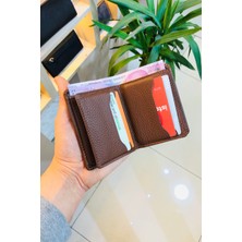 Derius Taba Dikey Model  Deri Kişiye Özel Isim Baskılı Erkek Cüzdanı