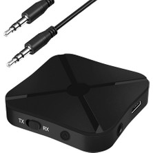 BK Teknoloji Bluetooth Kablosuz Ses Aux Verici ve Alıcı 2'si 1 Arada Adaptör