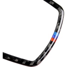 Bmw X3 / X4 / X5 / X6 / F07 / F10 / F15 / F16 / F20 / F25 / F26 / F30 / F34 Için Üç Renkli Karbon Fiber Araba Multimedya Çerçevesi Dekoratif Sticker