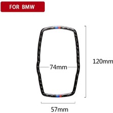Bmw X3 / X4 / X5 / X6 / F07 / F10 / F15 / F16 / F20 / F25 / F26 / F30 / F34 Için Üç Renkli Karbon Fiber Araba Multimedya Çerçevesi Dekoratif Sticker