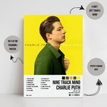Orendart Charlie Puth - Nine Track Mind Albüm Spotify Çerçevesiz Tasarım Poster