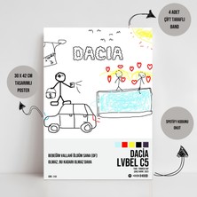 Orendart Lvbel C5 - Dacıa Spotify Çerçevesiz Tasarım Poster