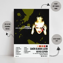 Orendart Hayko Cepkin - Sakin Olmam Lazım Albüm Spotify Çerçevesiz Tasarım Poster