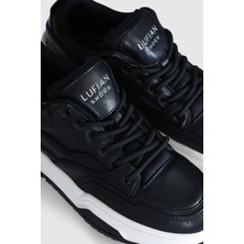 Lufian Mark Erkek Sneaker Ayakkabı Siyah