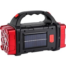 Hk Tech Solarlı USB Çıkışlı Şarj Edilebilir 38 Watt Kamp Feneri