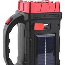 Hk Tech Solarlı USB Çıkışlı Şarj Edilebilir 38 Watt Kamp Feneri