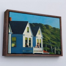 Marsilyan- Çerçeveli Edward Hopper - Ikinci Kat Güneş Işığı Tablo - Second Story SUNLIGHT-7129