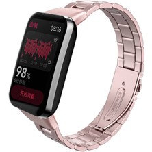 Techno Guru Xiaomi Mi Band 7 Pro 3 Kademeli Katlanabilir Klipsli Metal Kordon KRD04