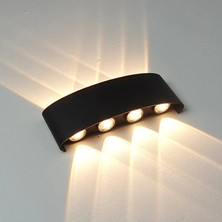 15W Dekoratif Çift Yönlü Aydınlatma 8'li LED Aplik Duvar Lambası Cata Kapri Dekoratif Duvar Apliği
