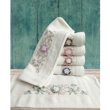 Fiesta Elegance Serisi Bambu Krem El Işi 6 Adet 50 x 90  cm