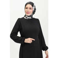Yandan Bağcıklı Tesettür Elbise