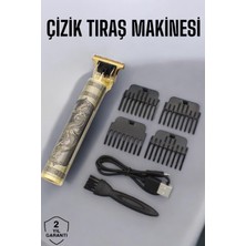 Profesyonel Şarjlı Saç ve Sakal Şekillendirici Çizik Tıraş Makinesi