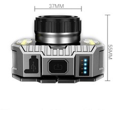 Peakstar PS-010 800 Lümen Zoomlu Şarj Göstergeli Cob LED Usb'li Şarjlı Kafa Lambası