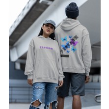 Terzili Giyin Freedom(Özgürlük) Kelebek Baskılı Çift Sweatshirt 2'li Set