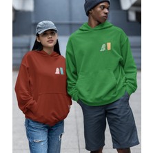 Terzili Giyin Dinozor Baskılı Sevgili Sweatshirt Kombin Ikili Set