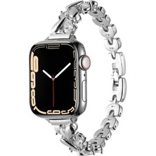 Techno Guru Apple Watch 45MM Kordon Bayanlara Özel Şık Metal KRD-103