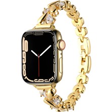 Techno Guru Apple Watch 41MM Kordon Bayanlara Özel Şık Metal KRD-103