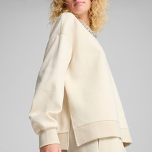 Puma Wardrobe Essentıals Kadın Geniş Kesim Bisiklet Yaka Üst