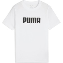 Puma Essentıals Logo Genç Tişört Erkekler İçin Şık ve Nefes Alabilir Yazlık Moda