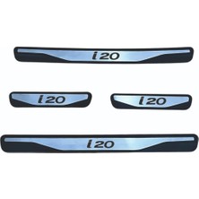 I-20 Kapı Eşiği 2018 ve Üzeri New Krom Kapı Eşiği 4 Parça Paslanmaz Çelik