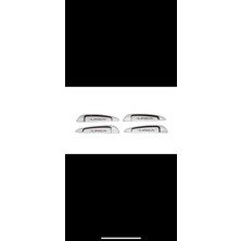 Fiat Linea Krom Kapı Kolu Linea Yazılı 2006 ve Üzeri Modeller 4 Kapı 8 Parça Paslanmaz Çelik