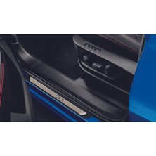 Citroen E-C4 x 2021 ve Üzeri Modeller Old Krom Kapı Eşiği 4 Parça Yazılı