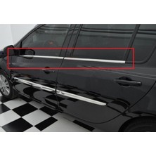 Renault Clio 3 Hb 2006-2011 Modeller Arası Krom Cam Çıtası 4 Parça Paslanmaz Çelik