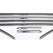 Ford Focus Sedan 2009+2017 Krom Cam Çıtası 8 Parça Paslanmaz Çelik