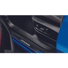 Dacia Jogger 2021 ve Üzeri Modeller Old Karbon Kapı Eşiği 4 Parça Krom Yazılı