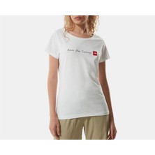 The North Face W SS Neverstopexplorıng Tee-Eu Beyaz Kadın T-Shirt NF00A6PRLB11