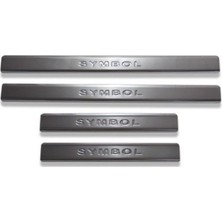 Renault Symbol - 2 2009-2012 Modeller Krom Kapı Eşiği 4 Parça Paslanmaz Çelik