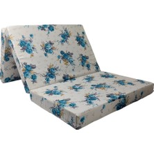 Mirzade Katlanır Sünger Yatak -Katlanır Yatak Prm 0002 Turkuaz Gül