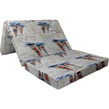 Mirzade Katlanır Sünger Yatak -Katlanır Yatak Taç Yelkenli