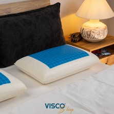Soğutucu Yüzey Visco Yastık Jelli Risus Ergonomik Yastık 60X40X15 cm