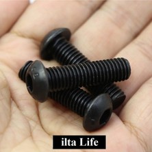 İlta Life Bombe Başlı İmbus Civata Siyah Din 7380 M6  x  35 mm 20 Adet