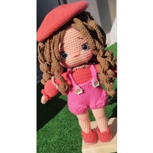 El Emeği Şirin  Örgü Bebek 25 cm