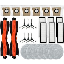 Robot Vakum X20 Max / D109GL Temizleyici Parçaları Ana Yan Fırça Hepa Filtre Paspas Bezi Toz Torbaları (Yurt Dışından)
