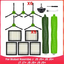 J Serisi J5 J5+ J6 J6+ J7 J7+ J8 J8+ J9 J9+ Robotik Süpürge Filtre Fırçaları Aksesuarları (Yurt Dışından)